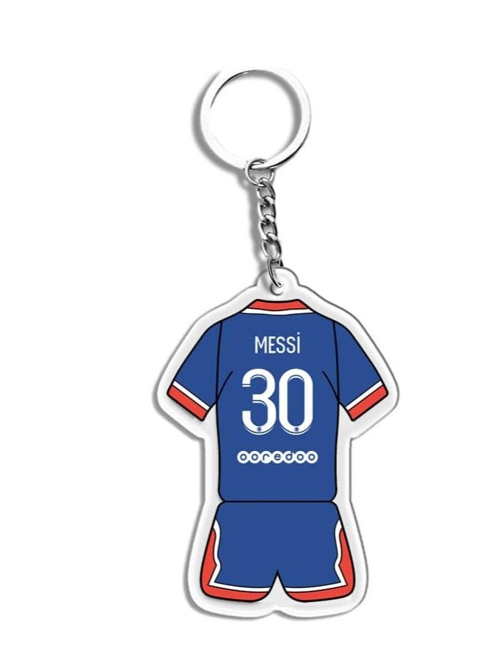 4Pcs Football Jersey Keychain, Suitable for Car Key Pendants, Soccer Lovers Collectible Toys,keychain small pendant fans souvenir gift - Image 2
