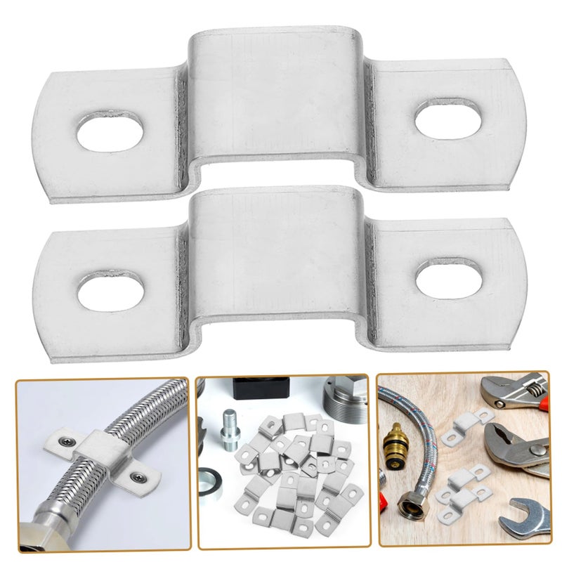 Heavy Duty Stainless Steel U Brackets 12pcs Square Tube Clamps Pipe Support Mounting - Image 5