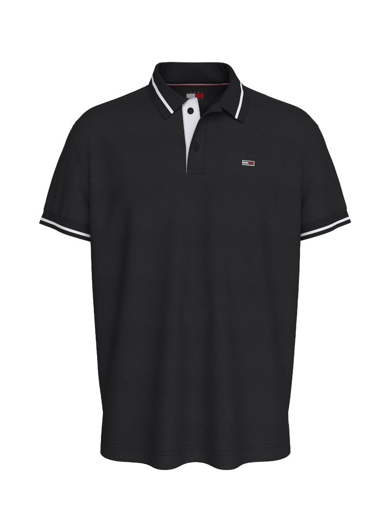 TOMMY JEANS Slim Tipped Polo - Image 1