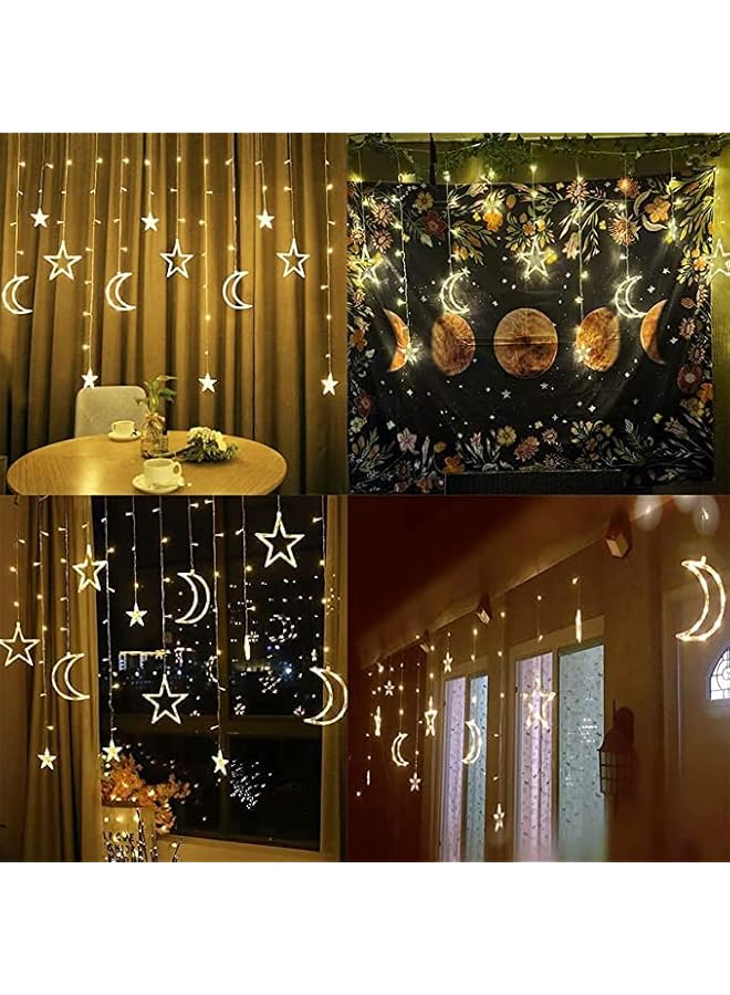 The Bros Hanging Moon & Star String - 3.5m | Suitable for Living Room, Bedroom and Outdoor | Perfect Festive Gift for Home Decoration in Ramadan, Eid, Bithdays, Weddings, Housewarming - Image 3