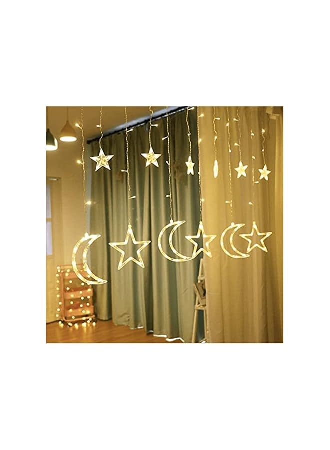 The Bros Hanging Moon & Star String - 3.5m | Suitable for Living Room, Bedroom and Outdoor | Perfect Festive Gift for Home Decoration in Ramadan, Eid, Bithdays, Weddings, Housewarming - Image 2