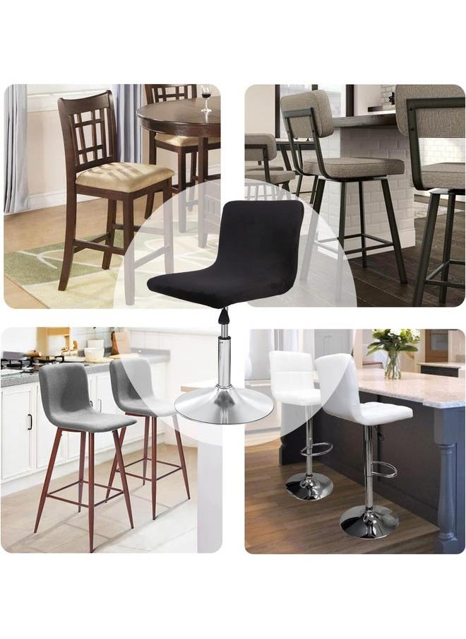 yongsheng - Bar Stool Cover with Back Printed Dining Room Square Swivel Barstool Chair Seat Cushion Slipcover for Counter Height Mid Low Back - Image 1