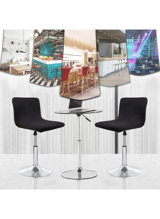 yongsheng - Bar Stool Cover with Back Printed Dining Room Square Swivel Barstool Chair Seat Cushion Slipcover for Counter Height Mid Low Back - Image 1