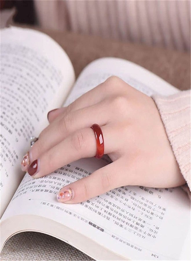 carl vinson® Women's Ring | Hand Jewelry for Women, Simple Finger Ring, Fashion Accessory | Red, 18mm - Image 3