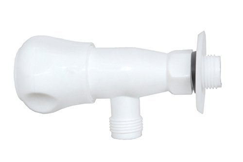 SHRUTI Plastic Body Angle ValveAngle Cock Stop CockStop ValvePVC tap with PVC Wall Flange1339 Pack of 5Pcs - Image 3