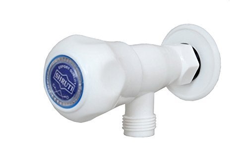 SHRUTI Plastic Body Angle ValveAngle Cock Stop CockStop ValvePVC tap with PVC Wall Flange1339 Pack of 5Pcs - Image 2