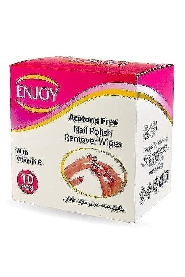 ENJOY NAIL POLISH REMOVER WIPES 10PCS
