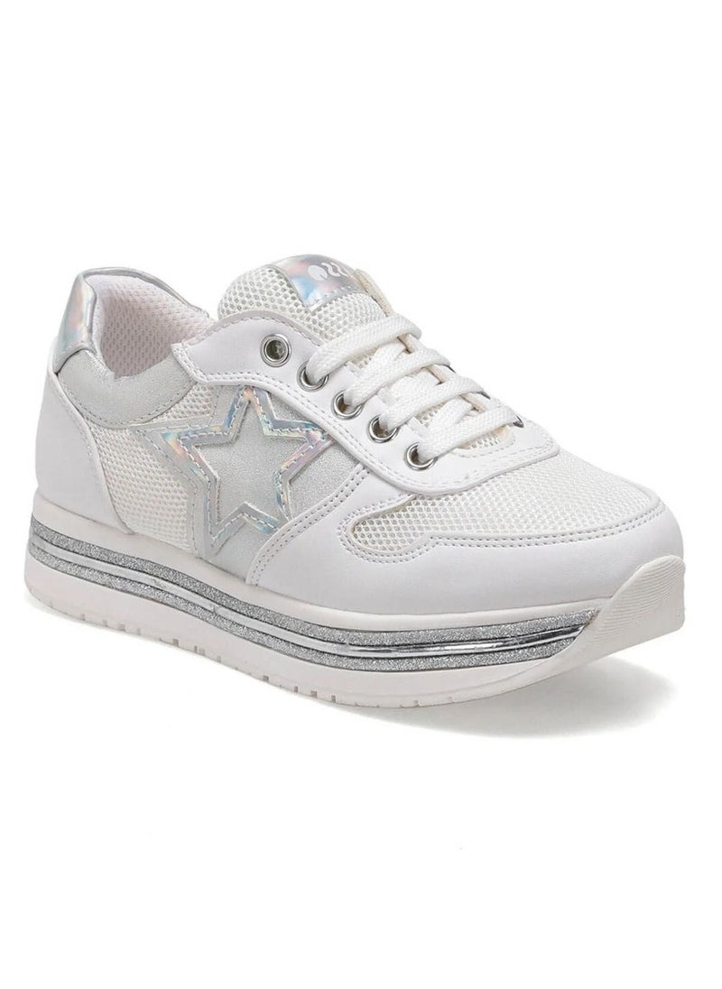 SouqBazar  YARE 1FX White Girls’ Sneakers  - Image 1