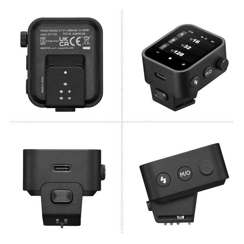 مشعل فلاش لاسلكي X3S بتردد 2.4G أمر إرسال فلاش تلقائي TTL بشاشة OLED لمس كبيرة وآراء فلاش متعددة ومع منفذ USB و32 قناة و16 مجموعة متوافق مع كاميرات سوني - Image 5