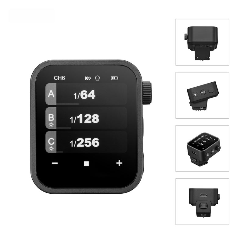مشعل فلاش لاسلكي X3S بتردد 2.4G أمر إرسال فلاش تلقائي TTL بشاشة OLED لمس كبيرة وآراء فلاش متعددة ومع منفذ USB و32 قناة و16 مجموعة متوافق مع كاميرات سوني - Image 2