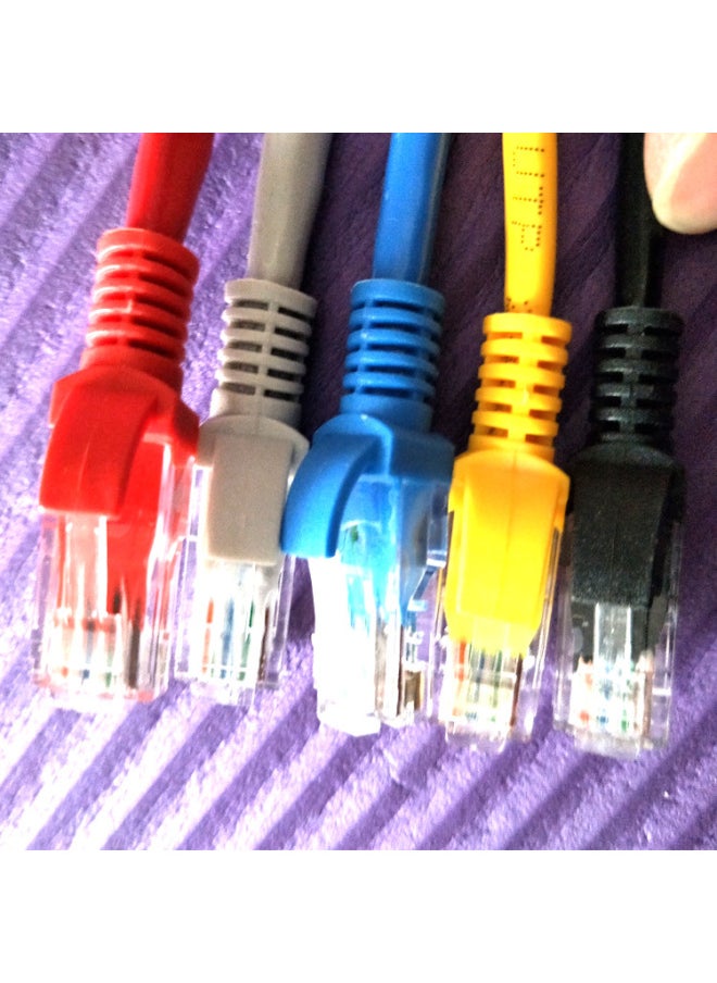 Generic Black Super Category 5 568BPOE Double-head Network Cable 0.2 0.3 0.5 0.8 1 1.5 2 2.5 3510 M-Color:six Types Of Black-Line Length:0.8 M  - Image 4
