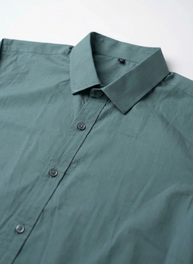 Truloom Green Men Relaxed Casual Shirt for Men | Best Price UAE