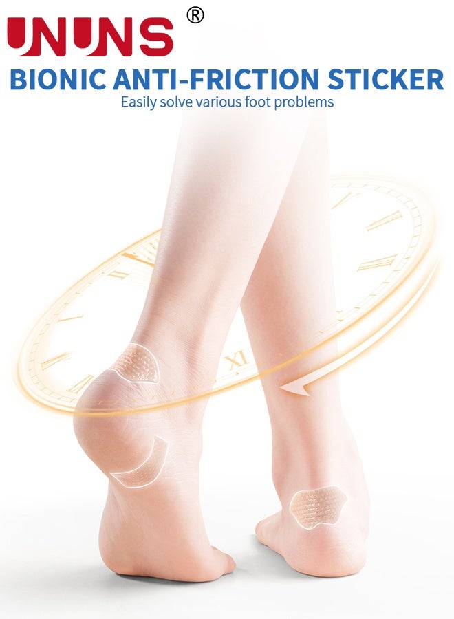 UNUNS 3 PCS Anti-Abrasion Foot Tape,Transparent Invisible Anti-Abrasion Foot Tape,Heel Anti-Abrasion Tape For Toes,Heel Grinding Foot Tape For Women - Image 3