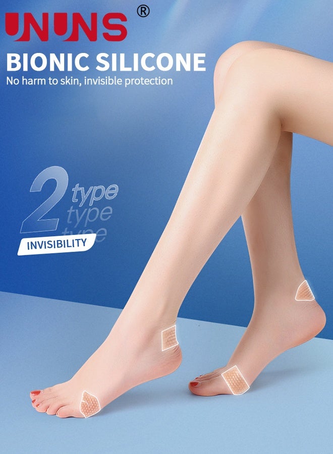 UNUNS 3 PCS Anti-Abrasion Foot Tape,Transparent Invisible Anti-Abrasion Foot Tape,Heel Anti-Abrasion Tape For Toes,Heel Grinding Foot Tape For Women - Image 5