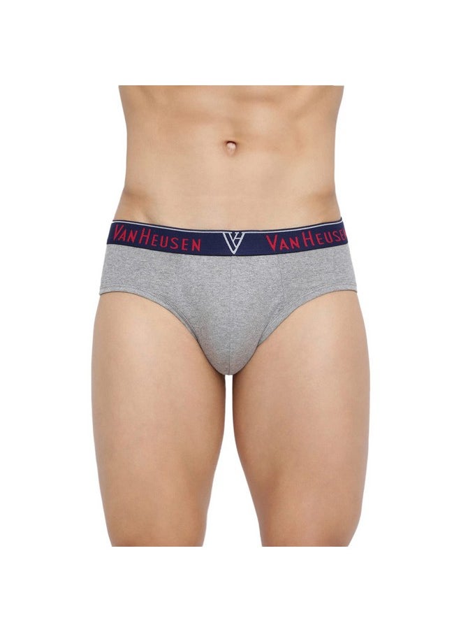 Van Heusen Van Heusen Men Briefs - 100% Combed Cotton - Pack Of 3 - Anti Bacterial, Colour Fresh, Moisture Wicking, Multicolor, Medium 