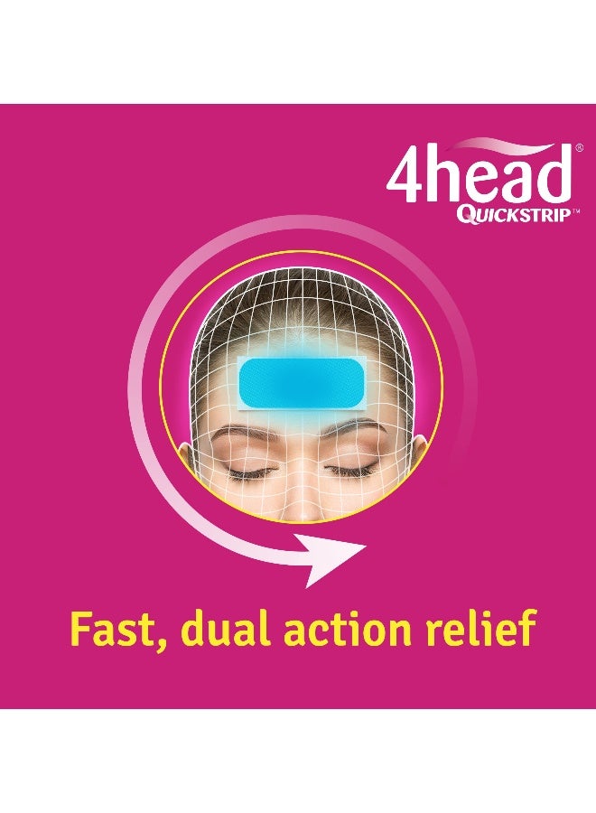 4head شرائط تخفيف الصداع والشقيقة 4Head Quickstrip - عبوة من 4 - Image 5