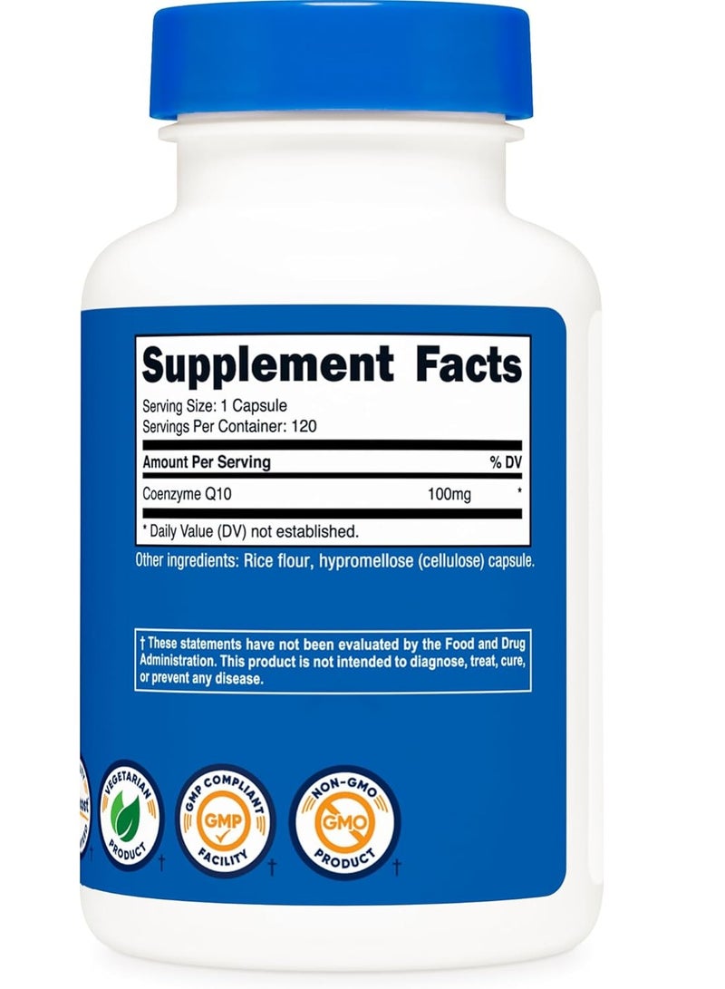 CoQ10 100 ملغ، 120 كبسولة نباتية، 120 حصة - Image 2