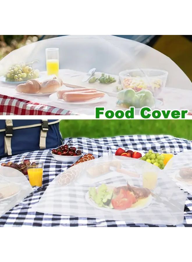 3pcs Extra Large Outdoor Picnic Food Cover Foldable Mesh Tent BBQ Food Protection - Image 1
