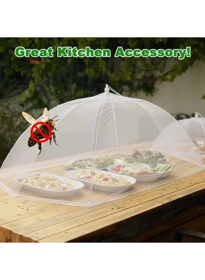 3pcs Extra Large Outdoor Picnic Food Cover Foldable Mesh Tent BBQ Food Protection - Image 3
