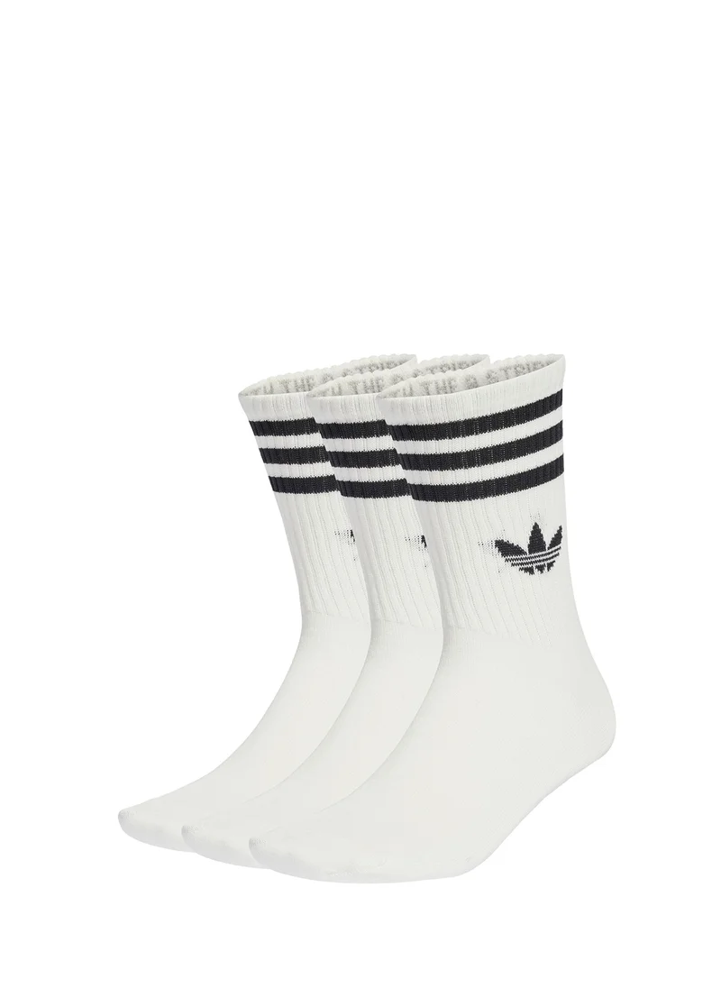 اديداس اوريجينالز 3 Pack 3 Stripe Crew Socks