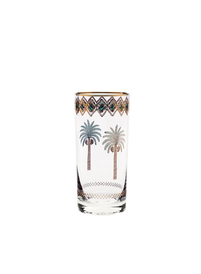 Villeroy & Boch 6-Piece Horse Palm Green Long Drink Glasses  - Image 1
