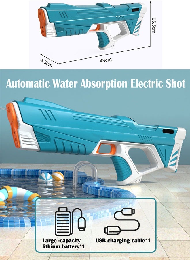 General Automatic Water Absorbing Electric Bursting Water Gun Toy for Kids and Adults Rechargeable Large Capacity Water Blaster Perfect for Beach Water Fights Pool Parties and Outdoor Summer Fun  - Image 2
