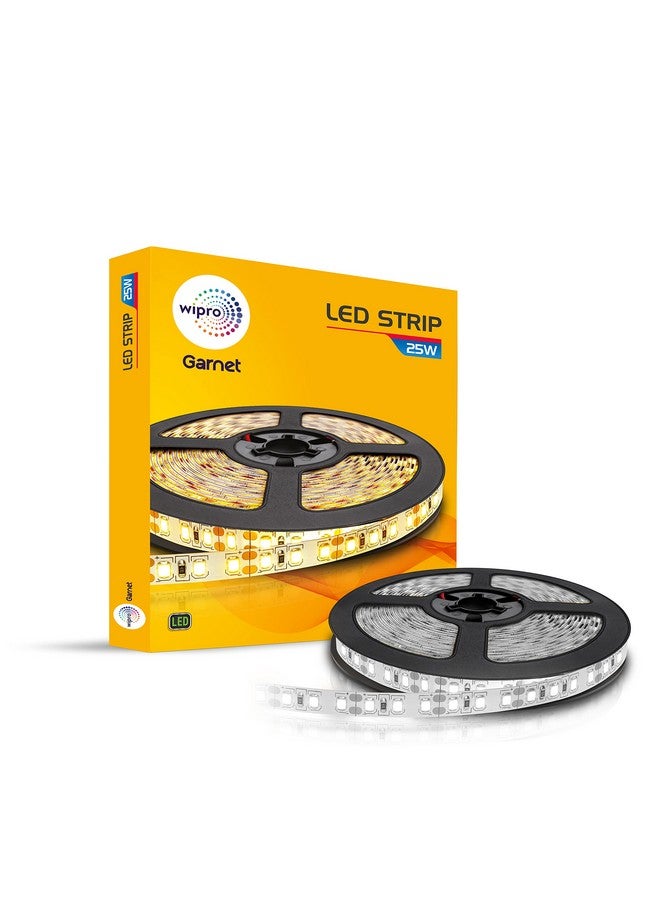 Wipro Garnet 25W Led Strip Light|Neutral White|5 Meter Cove Light|300 LEDs|Strip Light for Home, Office, Indoor Use|Strip for False Ceiling, Tv Cabinet, Kitchen|Pack of 1 (Without Driver) - Image 1