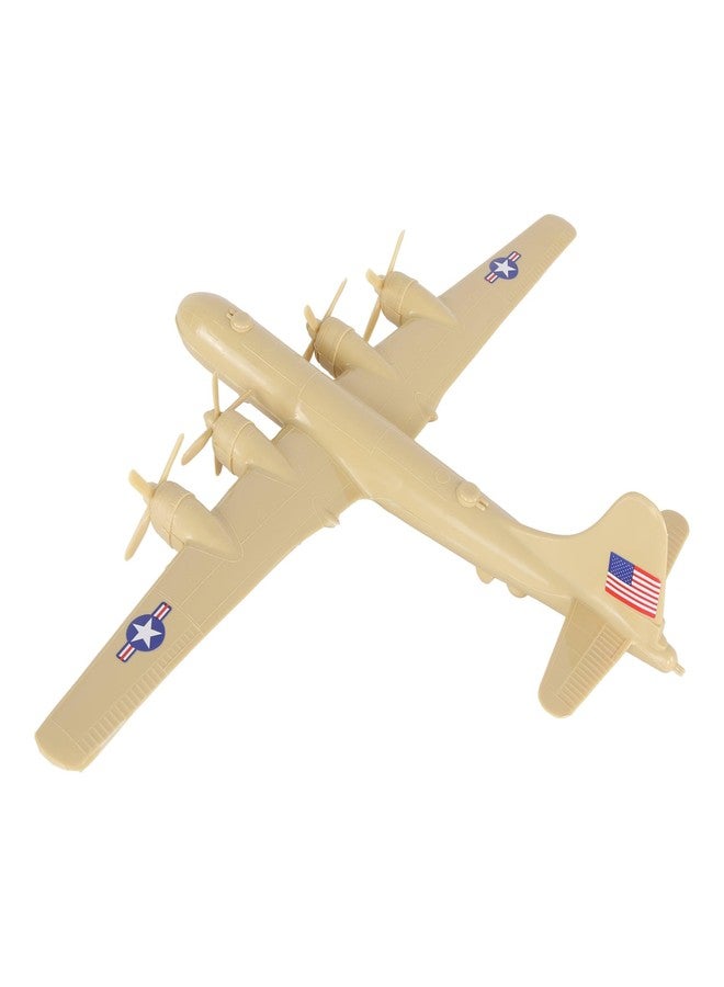 Tim Mee Toy TimMee WW2 B-29 Superfortress Bomber Plane - Tan Plastic Army Men Aircraft - Image 3