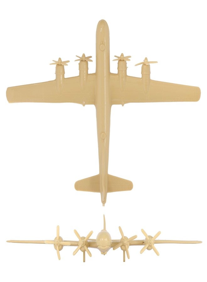 Tim Mee Toy TimMee WW2 B-29 Superfortress Bomber Plane - Tan Plastic Army Men Aircraft - Image 4