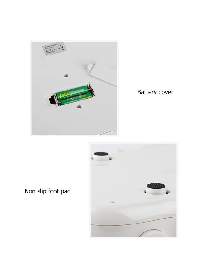 Digital Baby Scale for Newborns & Pets with LCD Display – Accurate Infant & Pet Weight Scale up to 20kg – Flat Baby Scale with Built-in Measuring Tape - Image 4