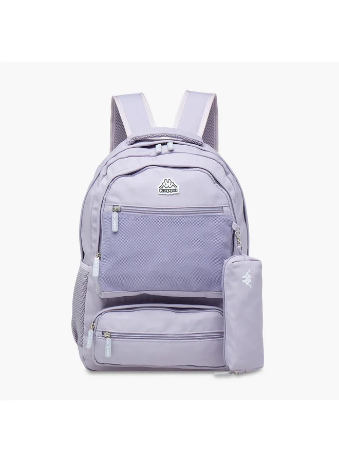 Kappa Girls Logo Print School Backpack and Pencil Pouch set