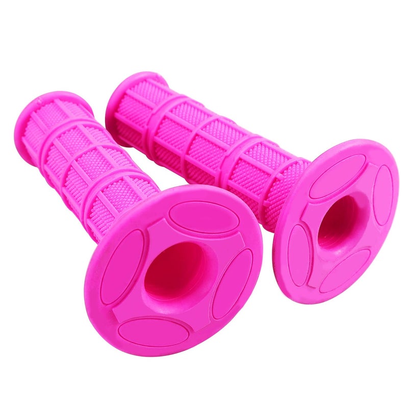 HOLATO 7/8" Handlebar Grips for 50cc-125cc CRF70 CRF80 TRX450 TTR90 TTR110 TTR125 PW80 RM80 DR650 KLX250 KLX300 KX65 SSR125 Pit Dirt Bike ATV Quad Motocross Motorcycles CT100U CT200U Mini Bike Pink - Image 1