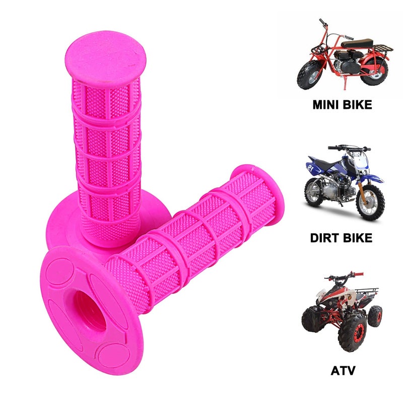 HOLATO 7/8" Handlebar Grips for 50cc-125cc CRF70 CRF80 TRX450 TTR90 TTR110 TTR125 PW80 RM80 DR650 KLX250 KLX300 KX65 SSR125 Pit Dirt Bike ATV Quad Motocross Motorcycles CT100U CT200U Mini Bike Pink - Image 2