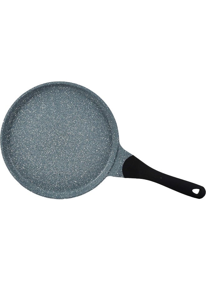 Prestige Cast Aluminium Speckled Tawa 26 CM, Long Lasting Non Stick Coating, Non Slip Bakelite Handle, Aluminium Induction base, Induction Compatible-Grey Grey/Black - Image 3