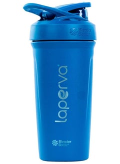 Blender Bottle Stainless Steel Shaker Rounded Base Insulated Bpa Free Leak ProofShaker Blue 590 ML