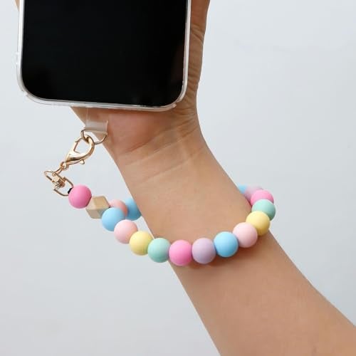 KC Bow Heart Charm for mobile phone case cover, Lanyard Keychain Hanging, Phone Pendant Wrist Bracelet Holder | Purse, Camera, Mobile Cover Charm Strap Smartphone Case For Girls Women (Black) - Image 4