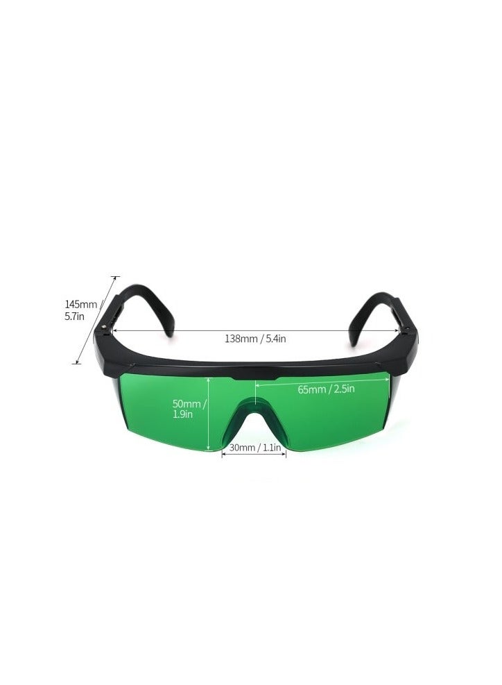Laser Protective Eye Glasses Green/Black - Image 3