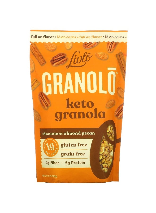 Livlo Livlo, Granolo, Keto Granola, Cinnamon Almond Pecan, 11 oz (309 g)  - Image 1