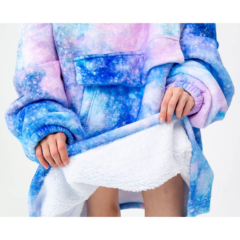 Fiosnow Galaxy Blanket Hoodies for Women and Men Adult Oversize Wearable Blanket Hoodies for Soft and Warm - Image 5