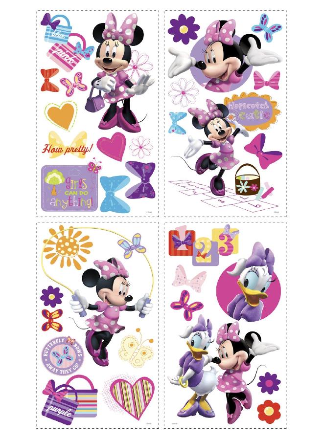 RoomMates Disney Minnie Bow-Tique Peel and Stick Wall Decals RMK1666SCS - Image 1