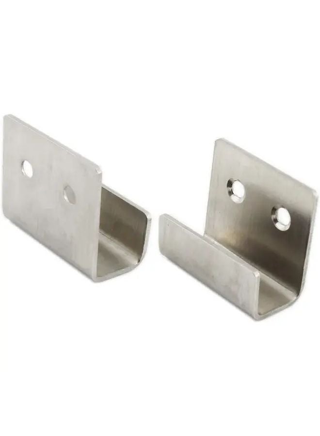 حامل البلاط على شكل L فضي للاستخدام الشاق مع ثقوب مسبقة الصنع ومسامير - Image 5