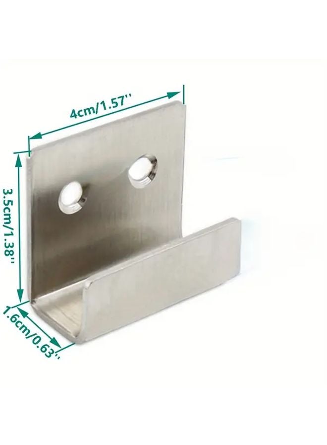 حامل البلاط على شكل L فضي للاستخدام الشاق مع ثقوب مسبقة الصنع ومسامير - Image 4