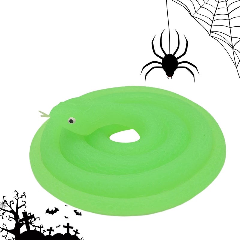 80cm Clear Green Field Snake Fake Prank Toy For Halloween April Fools Day Indoor Outdoor Scary Props - Image 1