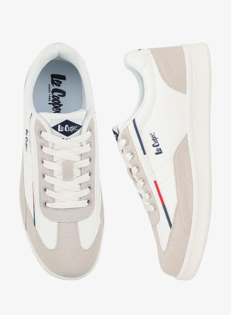 Lee Cooper Logo Print Lace-Up School Sneakers - Image 1