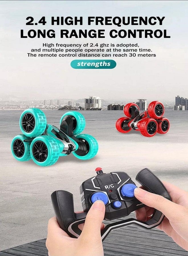 N2K2 ENTERPRISE 6 Wheel Drive Distortion Remote Control Stunt Car Double Side 360 Degree Stunt Toy RC Car with Lights (Multicolor) - Image 4