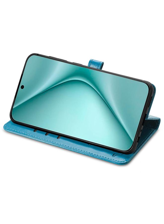 زبون جراب لهاتف Huawei Pura 70 مصنوع من الجلد المنقوش بنقشة قطة وكلب - Image 4