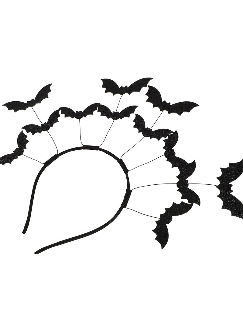 GGOOT Halloween Bat Headband Costume Accessory Women Masquerade Bat Hair Hoop Cosplay Carnival Theme Party  - Image 1