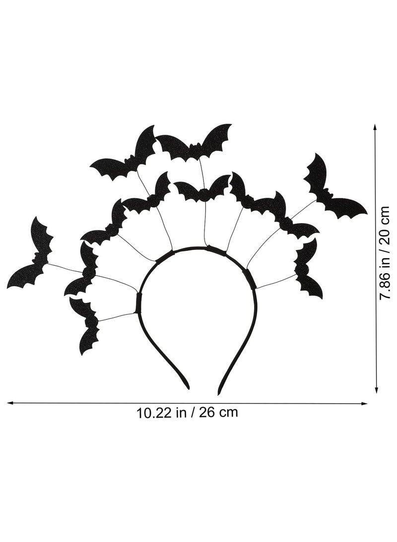 GGOOT Halloween Bat Headband Costume Accessory Women Masquerade Bat Hair Hoop Cosplay Carnival Theme Party  - Image 3