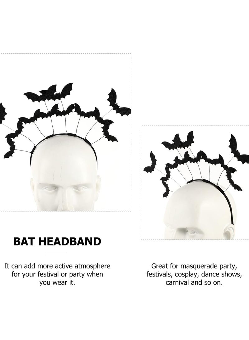 GGOOT Halloween Bat Headband Costume Accessory Women Masquerade Bat Hair Hoop Cosplay Carnival Theme Party  - Image 5