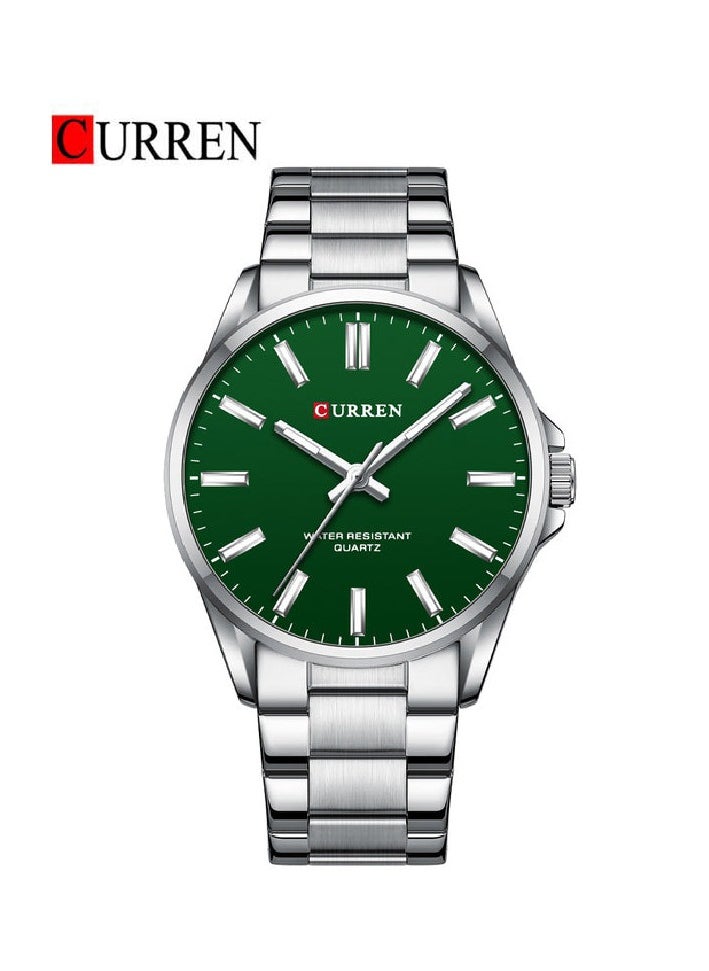 CURREN CURREN-9090 Original Brand Stainless Steel Band Wrist Watch For men With Free Box  - Image 1